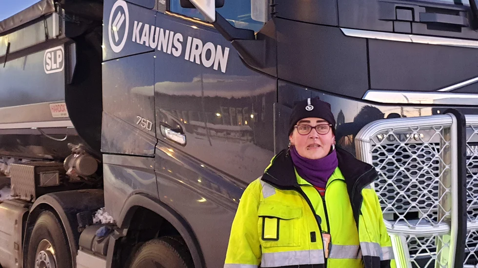 Amppa Kumpula kör malmlastbil åt Kaunis Iron sedan 2,5 år tillbaka.