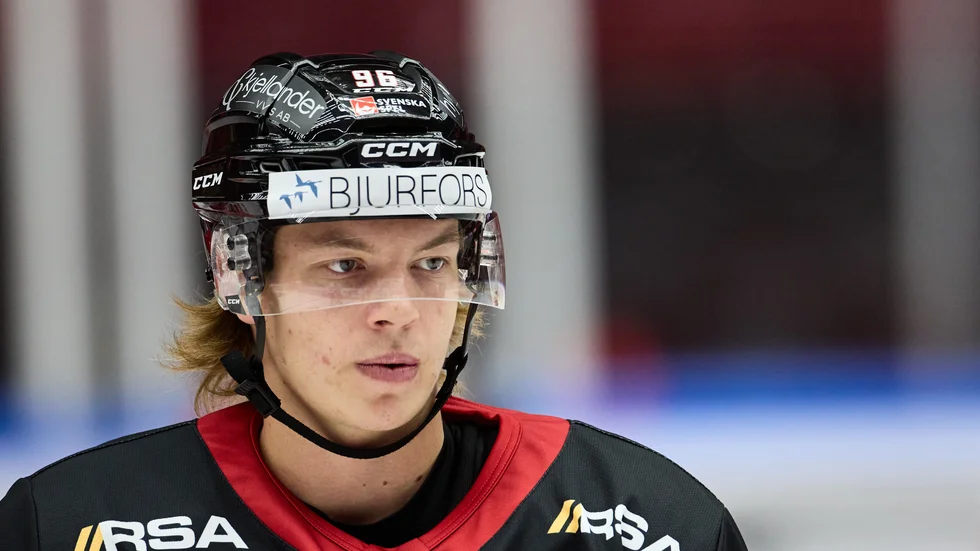 Lukas Wernblom, här i Malmös dress, blev segerskytt när Modo närmade sig det allsvenska segerrekordet. Arkivbild.