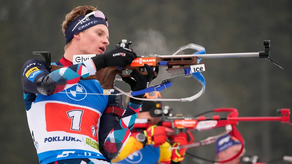 Filip Fjeld Andersen fick lämna skidskytte-VM redan innan mästerskapet hade börjat. Arkivbild.