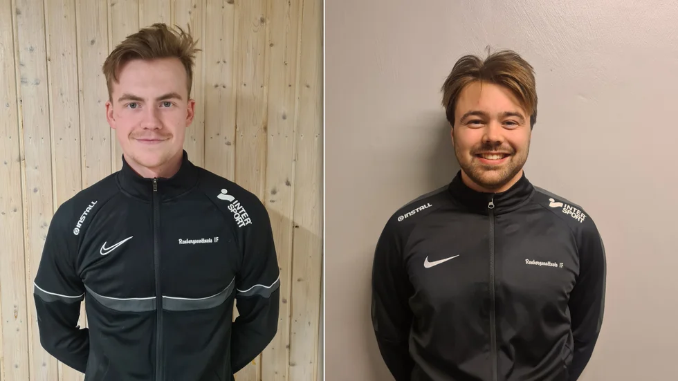 Samuel Lindsköld, till vänster, och Alfred Brännström ansluter båda till Renbergsvattnets IF inför kommande säsong.