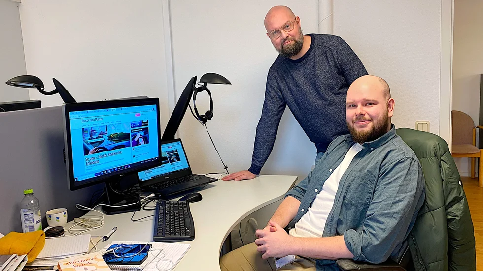 Fredrik Dahlström och Andreas Segersköld är nya reportrar på Enköpings-Posten. En satsning som är möjlig tack vare en fin utveckling för den digitala tidningen.