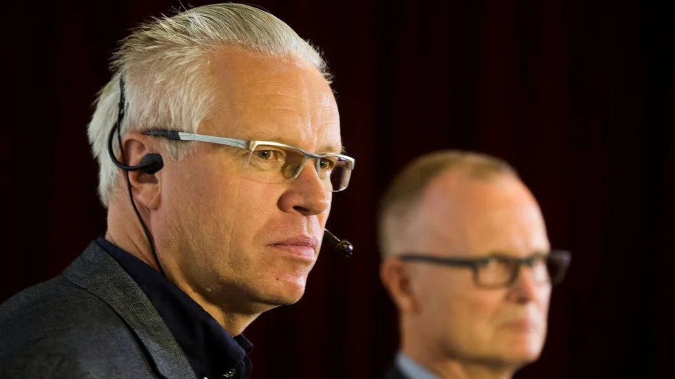 allvarliga miner. Johan Balck, vd Northland, och rekonstruktören Lars Söderqvist hade ett par tuffa timmar under tisdagen när de tvingades varsla de anställda.