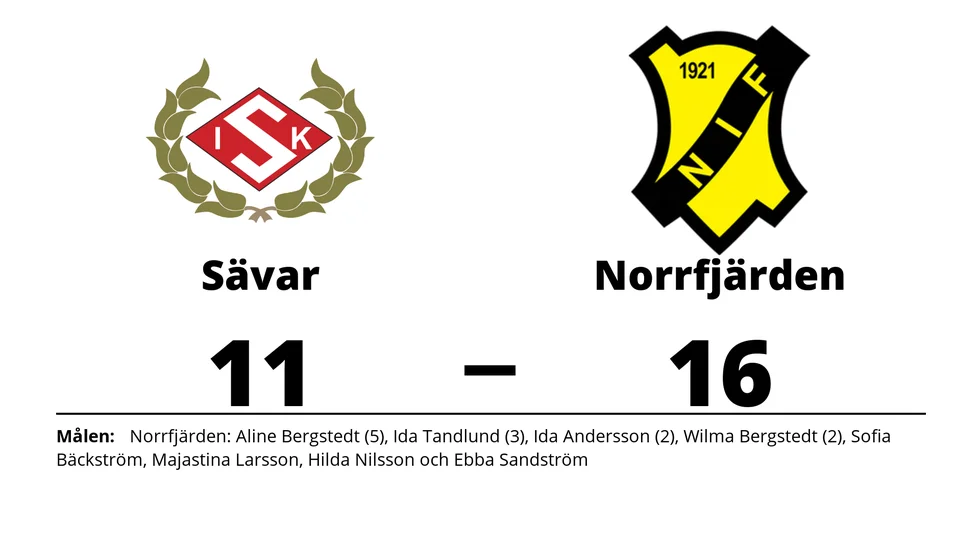 Sävar IK förlorade mot Norrfjärdens IF