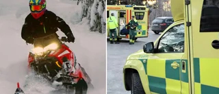 Medvetslös efter skoterolycka – hämtad med helikopter