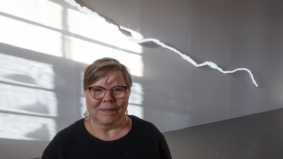 Katarina Pirak Sikku har sålt verket Stuor Julevädno till Statens konstråd.