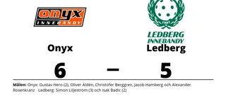 Ledberg höll inte hela matchen borta mot Onyx