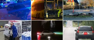 8 vansinnesfärder genom Eskilstuna ✓Sänkte hel bag-in-box ✓Kraschade in i stenblock ✓A-traktorn gick i 100 knyck