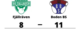 Boden BS har fem raka segrar - vann mot Fjällräven med 11-8