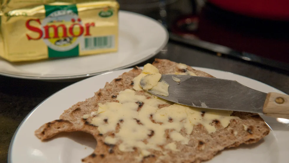 Lyxvaror? Både smöret och knäckebrödet blev rejält mycket dyrare, Arkivbild.