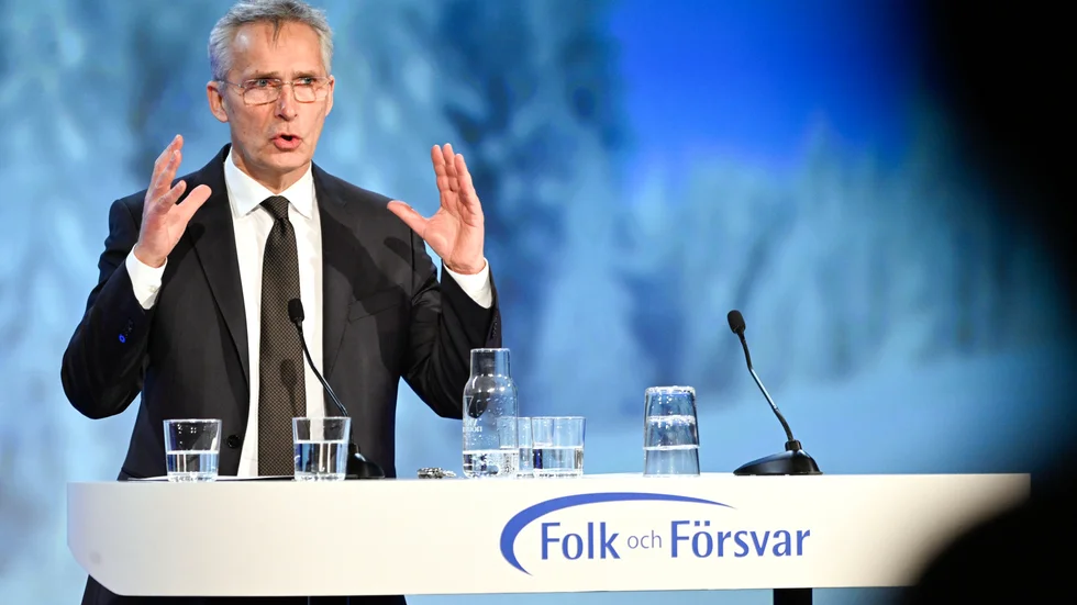 Natos generalsekreterare Jens Stoltenberg under Folk och Försvars rikskonferens: "Om Putin vinner i Ukraina, så kommer det vara en tragedi för ukrainarna, men också farligt för oss. Meddelandet till honom och andra auktoritära ledare kommer då att bli att om de använder militärmakt kommer de att få allt de vill ha".