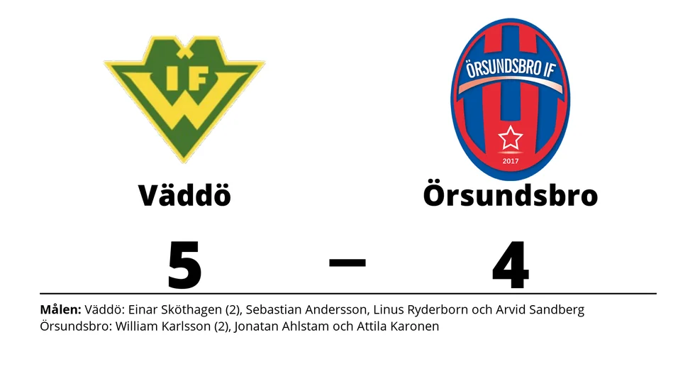 Väddö IF vann mot Örsundsbro IF