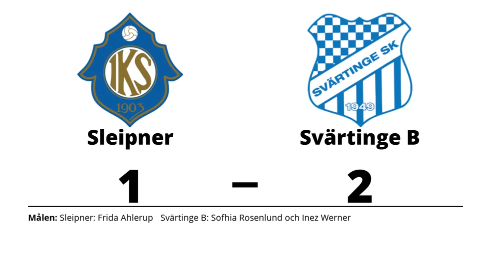 IK Sleipner förlorade mot Svärtinge SK B