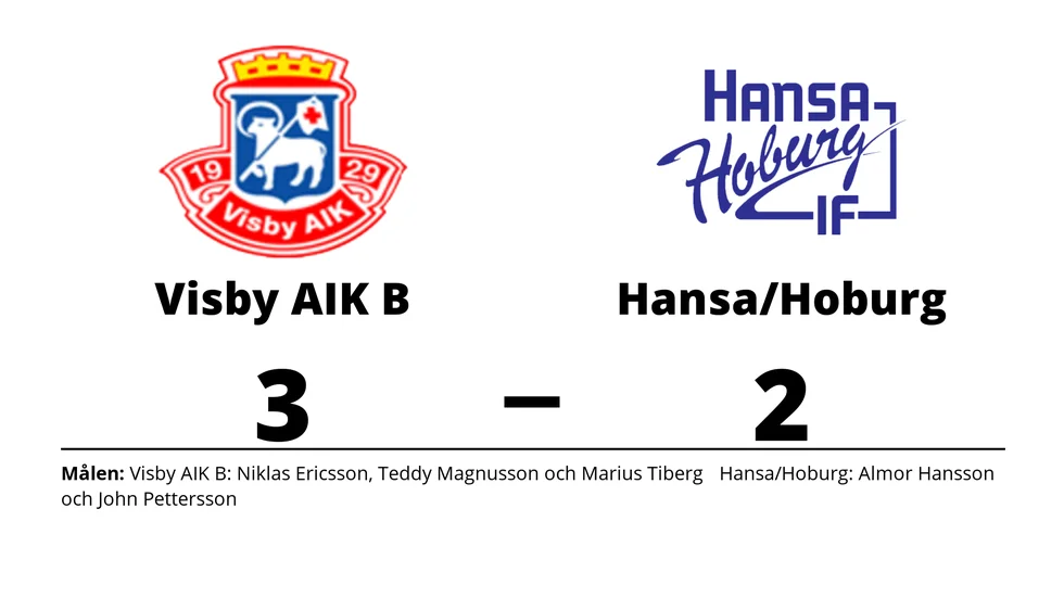 Visby AIK B vann mot IF Hansa-Hoburg