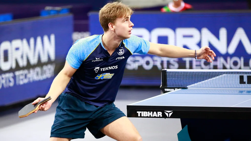 En dataläcka skakar bordtennisvärlden, det är ännu oklart om Sverige drabbats eller inte. På bilden: Truls Möregårdh.
