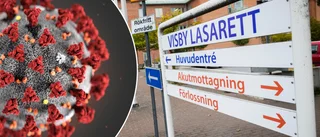 Fyra personer vårdas på Visby lasarett • En minskning jämfört med föregående vecka