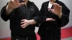 Mattias Hedman och Nicole Franck har blivit uppgraderade i hapkido på ett läger i norska Moss.Foto: Anders Steiner