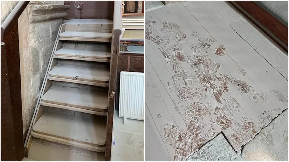 Flera brandsläckare hade tömts i Bro kyrka, och saneringsarbetet blir omfattande. Nu har samtliga 25 kyrkor i norra Gotlands pastorat låsts efter upprepade fall av skadegörelse.