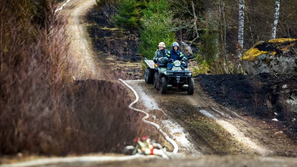 Skogsbrand. Skogsbranden i Böljerum härjade på område över flera kvadratkilometer.