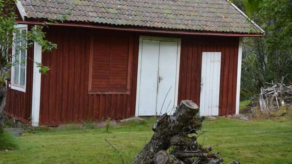 Verkstad- Här vid Rosensfors tillverades och reparerade en gång i tidern cyklar.