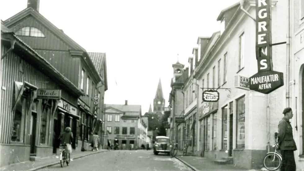 Rådhusgatan i början av 1950-talet.