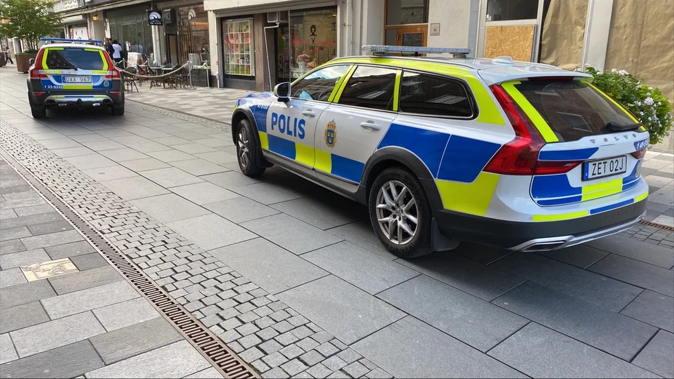 Kungsgatan var skådeplats för konflikten mellan en vuxen och två tonåringar. 