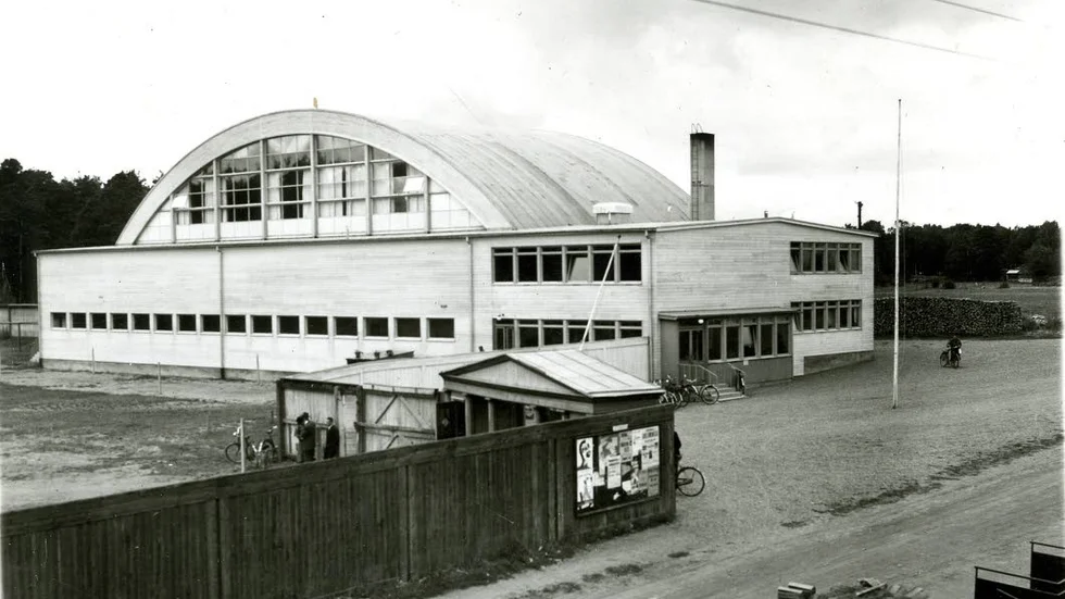 Hallen.  Den gamla idrottshallen väcker minnen hos många.