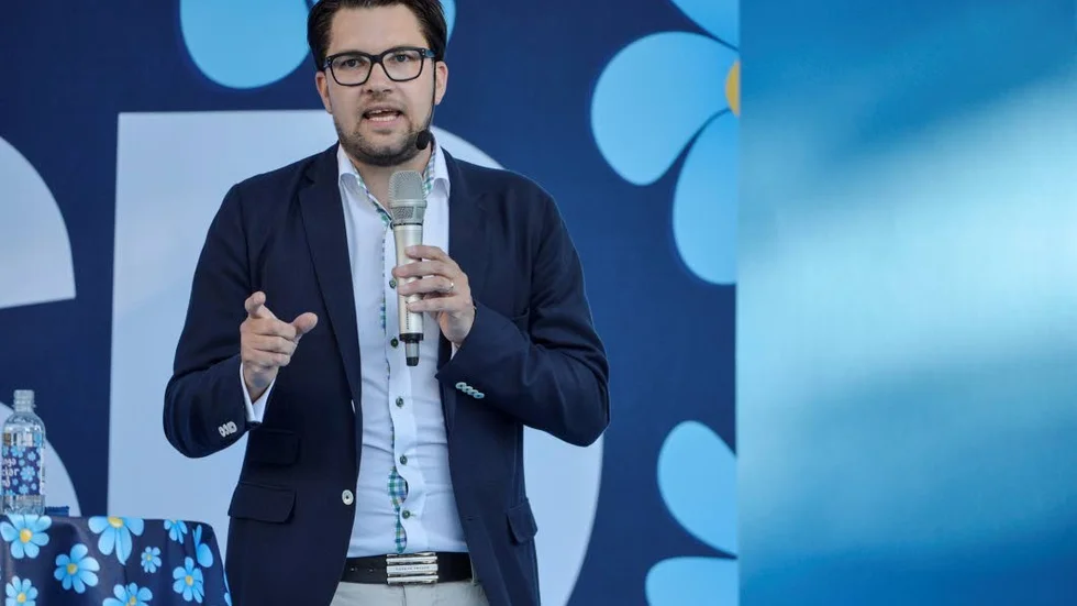 Näst störst. I en undersökning placerar sig SD på andra plats i landet. Här partiledaren Jimmie Åkesson.