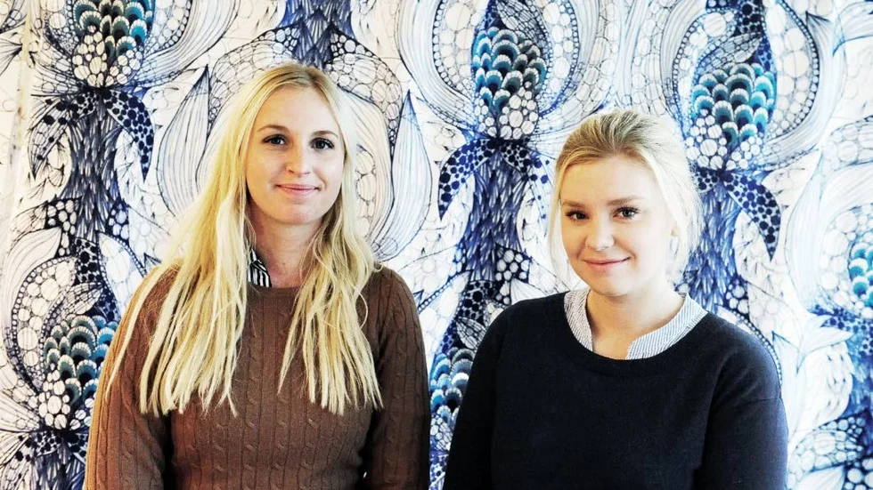 Omstart. Elin Nilsson och Hanna Wiberg är 19 år och startar eget företag.