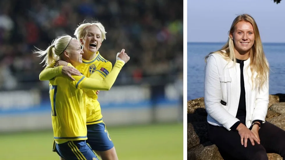 Det var 14 minuter landslagsfotboll som gav mersmak för Stina Blackstenius. "Det här var ett bra avslut på säsongen", sa Vadstenatjejen efter sin landslagsdebut i EM-kvalet mot Danmark.