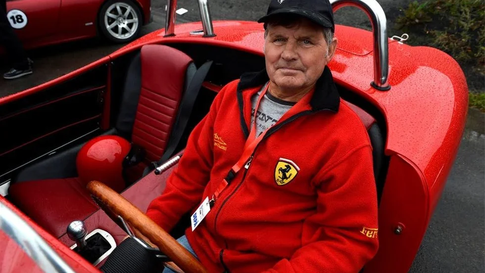 Gunnar Olsson i sin Ockelbo-Ferrari.