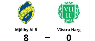 Västra Harg chanslöst mot Mjölby AI B