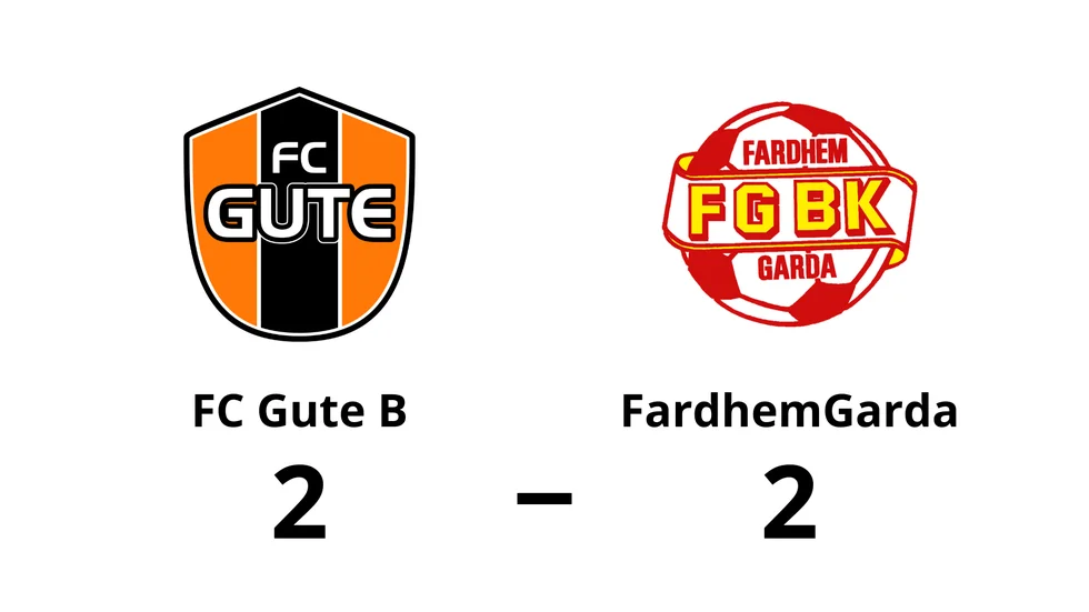 FC Gute B spelade lika mot Fardhem Garda BK