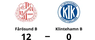 Målfest när Fårösund B krossade Klintehamn B