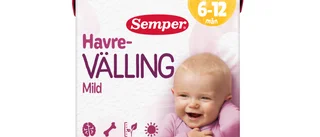 Välling återkallas – odeklarerade ingredienser
