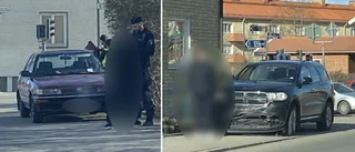 Bilar i krock – i vältrafikerad korsning i centrala Eskilstuna