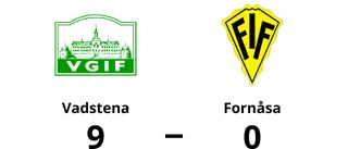 Målfest när Vadstena krossade Fornåsa