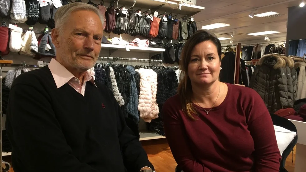 Hans Winberg och Jaana Olsson, Katrineholm handel.
