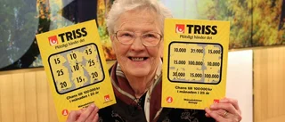 Strängnäsbon Ulla Andersson, 87, skrapade fram 2,7 miljoner kronor i tv