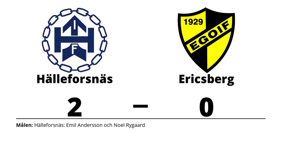 Hälleforsnäs IF vann mot Ericsbergs GoIF