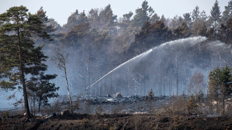 Skogsbränder som bedömts vara släckta blossar ibland upp igen och kan då orsaka stora skador.Arkivbild.