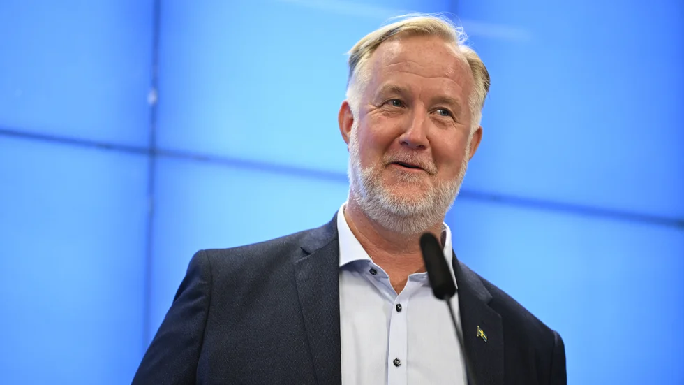 Liberalernas partiledare Johan Pehrson. Arkivbild.