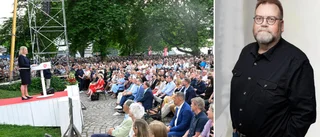 "Magdalena Andersson tog med sig själ och hjärta upp på scenen inför 5 700 åskådare."
