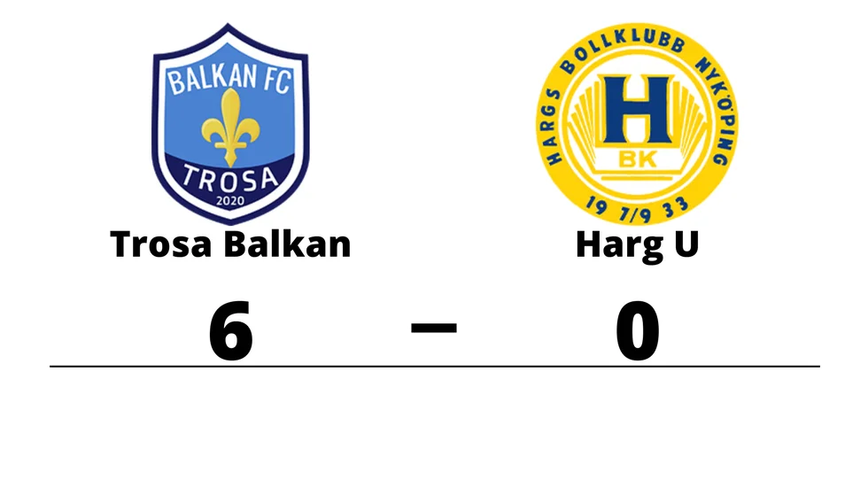 Trosa Balkan FC vann mot Hargs BK U