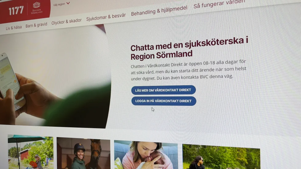 Sjukvårdsupplysningen 1177 är tillgänglig via telefon och chatt. 