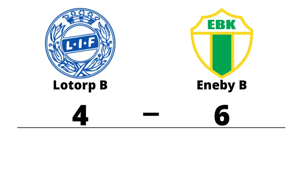 Lotorps IF B förlorade mot Eneby BK B