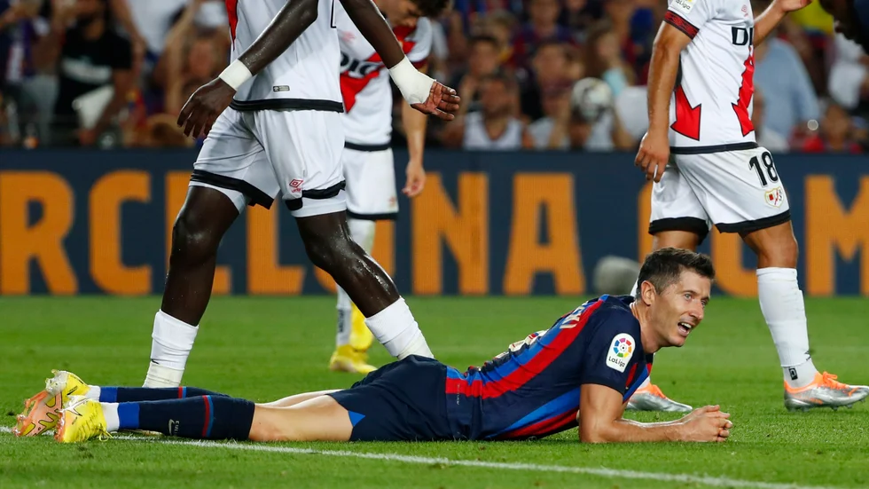 Robert Lewandowski och Barcelona fick bara 0–0 mot Rayo Vallecano.
