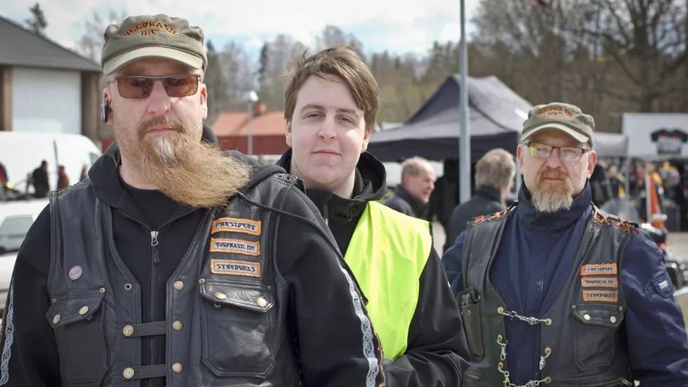 Yngve Roth med sonen Isak Roth och längst bak Håkan Thunblad.