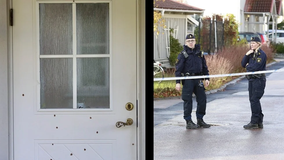 Polismannens villa beskjuts med cirka 20 skott från ett kraftigt automatvapen, enligt tidigare uppgifter från polisen. Attacken skedde vid 03.20-tiden den 28 oktober.