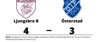 Jacob Blad och Pierre Lilja målskyttar när Österstad förlorade