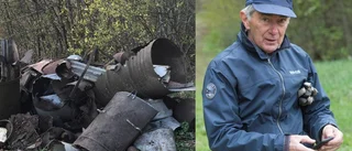 Ulf, 79, städade skrot själv efter sågning